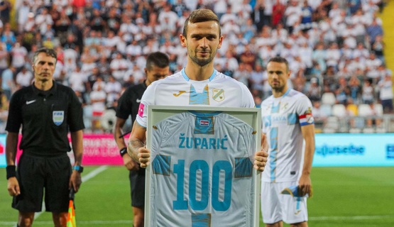 Dario Župarić na utakmici Rijeka - Osijek 18. kolovoza 2019.