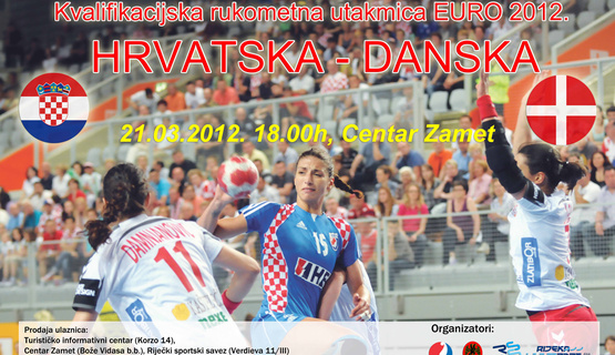 Rukometna utakmica Hrvatska - Danska