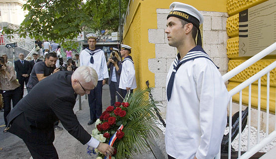 Predsjednik Josipović na Pomorskom fakultetu. Foto: Željko Šop / Cropix 