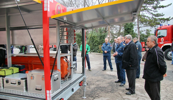 Predaja prikolice za prijevoz opreme postrojbe civilne zaštite Grada Rijeke