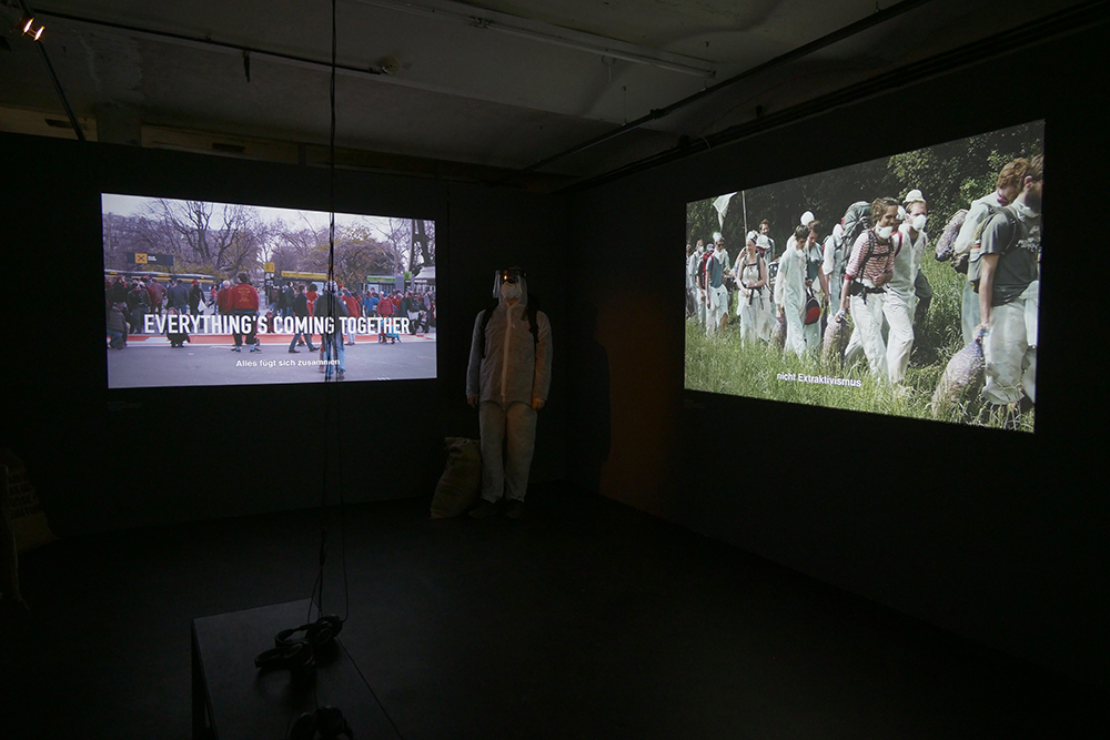 Resslerova video instalacija na izložbi u Kunst Haus Wien u Beču / Foto Oliver Ressler