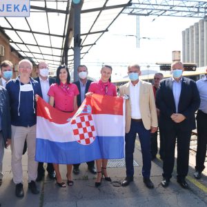 Doček čeških turista na Željezničkom kolodvoru