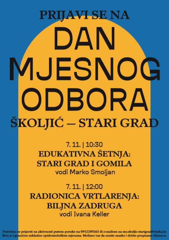 Dan Mjesnog odbora Školjić-Stari grad - plakat