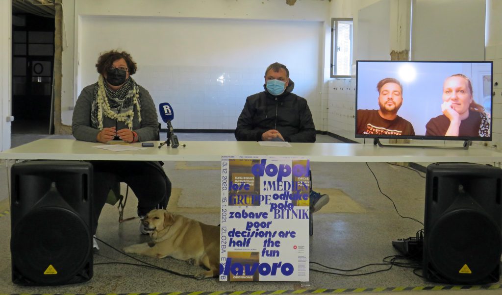 Emina Višnić i Davor Mišković te videovezom i sami autori predstavljaju izložbu u Delta Labu