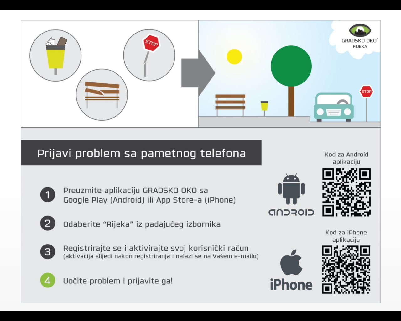 Jednostavni koraci prijave komunalnog problema putem mobilne aplikacije