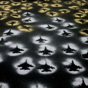 Nicol Načinović – „Manifest I“, 2018., kombinirana tehnika akrilni sprej, tapison