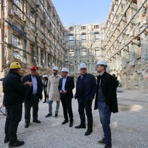 Obilazak gradilišta nove gradske knjižnice u sklopu kompleksa Benčić