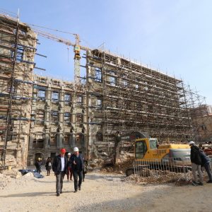 Obilazak gradilišta nove gradske knjižnice u sklopu kompleksa Benčić
