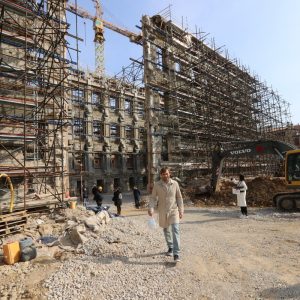 Obilazak gradilišta nove gradske knjižnice u sklopu kompleksa Benčić