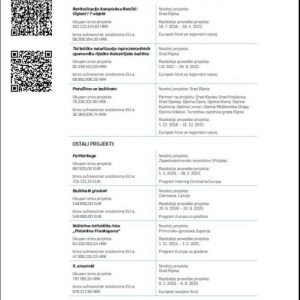 stranice Mandatnog izvješča s QR kodovima