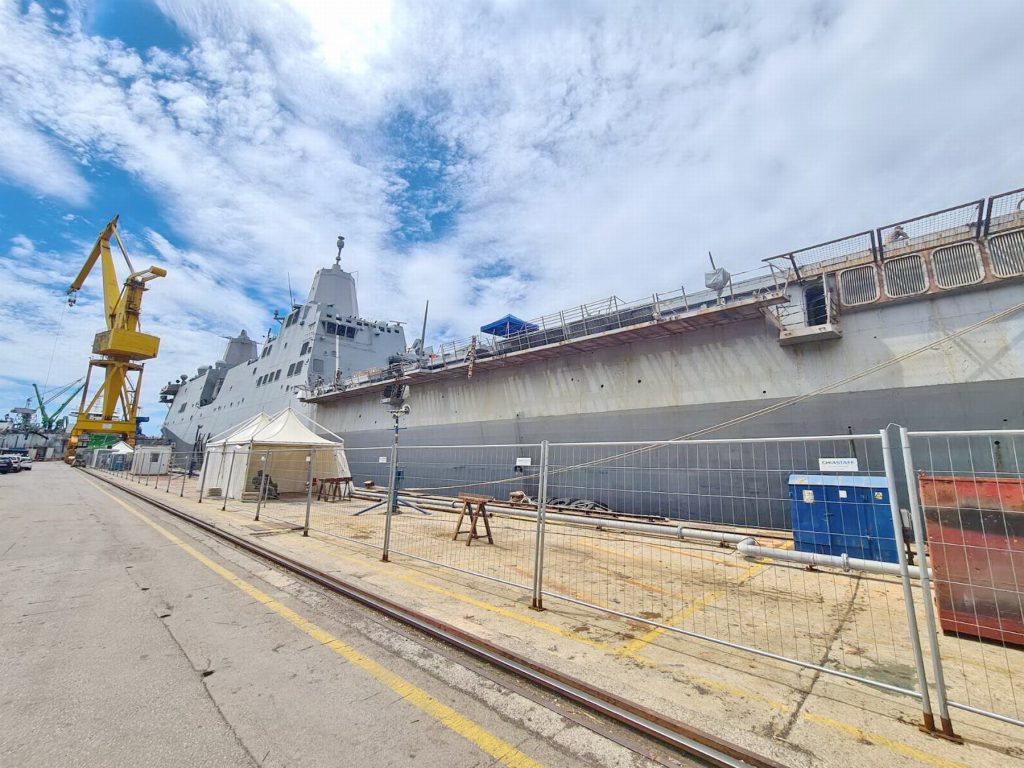Posjet brodu Američke ratne mornarice USS Arlington u brodogradilištu Viktor Lenac