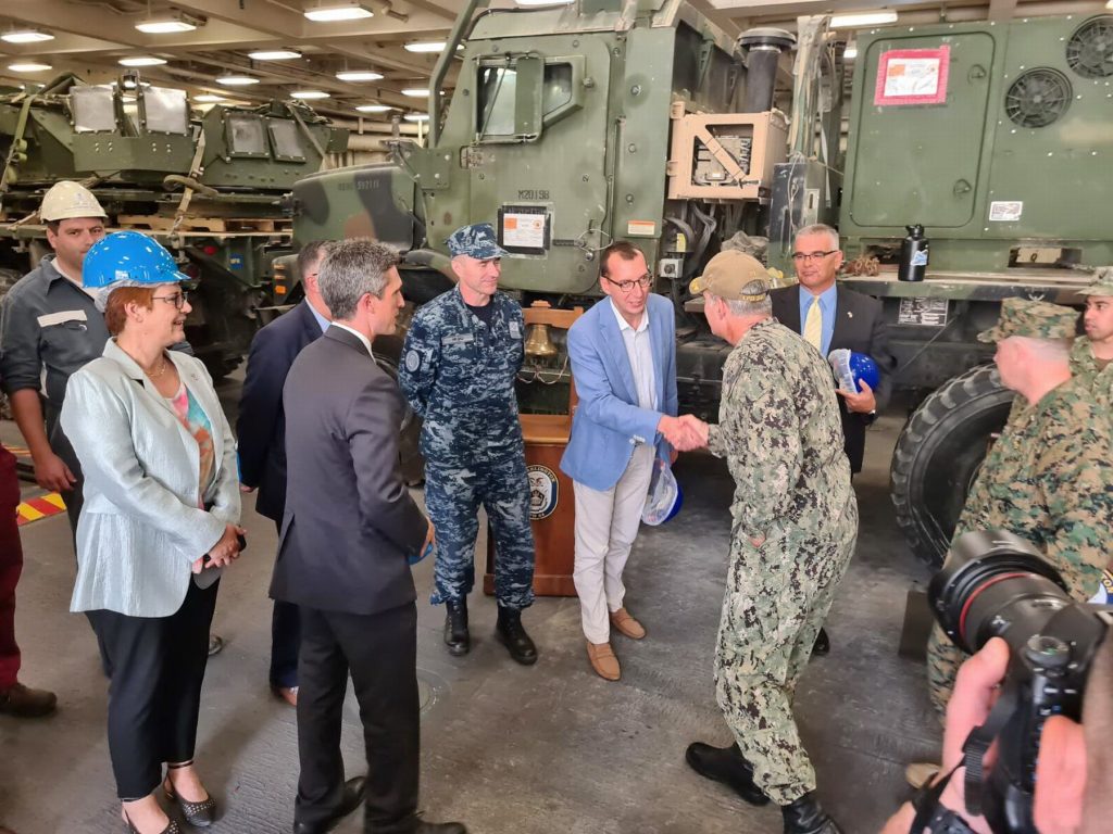 Posjet brodu Američke ratne mornarice USS Arlington u brodogradilištu Viktor Lenac