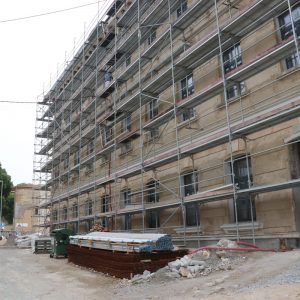 Gradilište Gradske knjižnice Rijeka kolovoz 2022