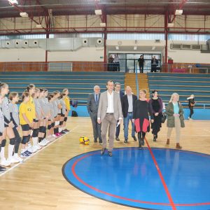 Obilazak obnovljene sportske dvorane Dinko Lukarić na Kozali