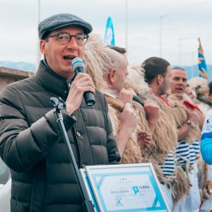 Start utrke označio je gradonačelnik Marko Filipović / Foto Ines Grizincici Palcec