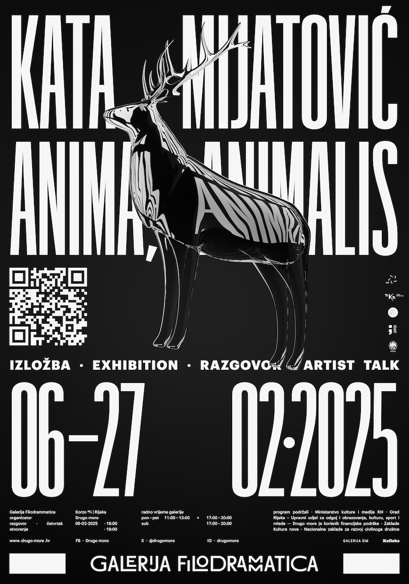 Plakat za izložbu, dizajn Oleg Šuran