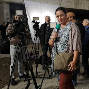 na snimanju filma Svemu dođe kraj Foto Dubravka Šamanić privatni arhiv