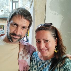 Na snimanju s Goranom Bogdanom Foto Dubravka Šamanić privatni arhiv