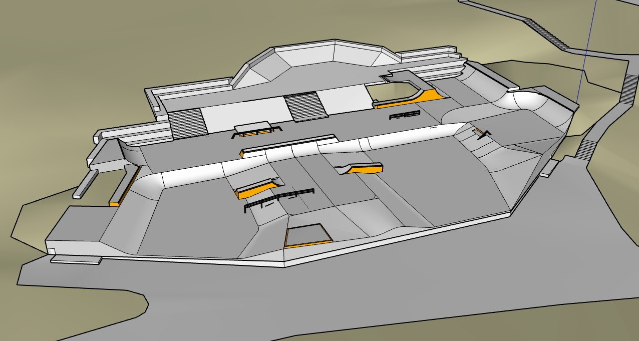 Vizualizacija preuređenog skate parka na Krnjevu