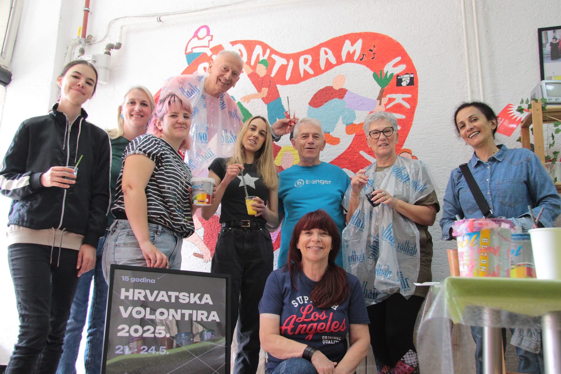 Oslikavanje zida u Malom HKD-u / Foto Mai Karabaić