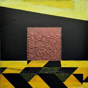 Tanja Pećanić, My game, 2024., akril, kolaž na platnu