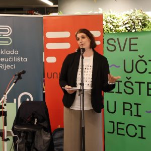 Izv. prof. dr. sc. Vedrana Mikulić Crnković, predstojnica Centra za popularizaciju i promociju znanosti Sveučilišta u Rijeci
