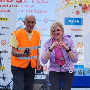 Podršku trkačima dala je Riječka gradonačelnica Iva Rinčić, koja je i sama sudjelovala u utrci štafeta